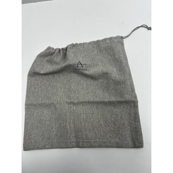 Aquatalia Drawstring Storage Travel Dust Bag  100% Cotton Gray New - Picture 5 of 6